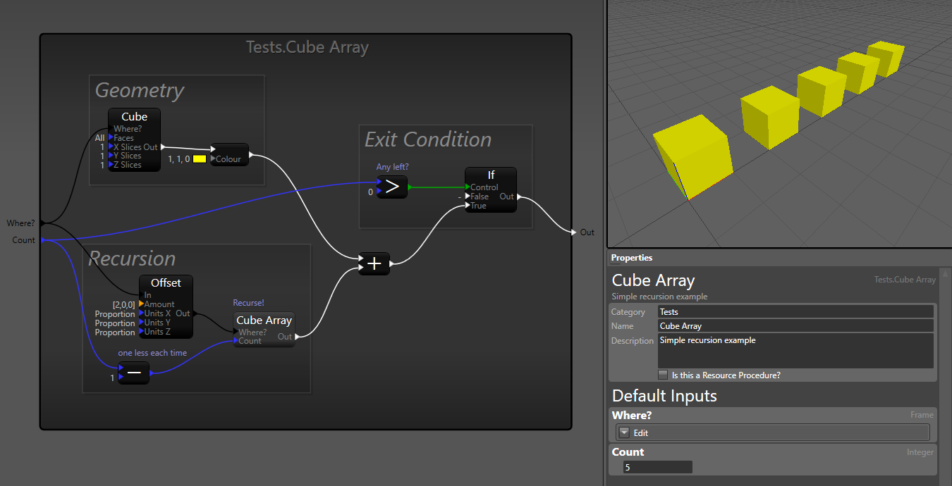 An example of a iteration using basic recursion An example of a iteration using basic recursion