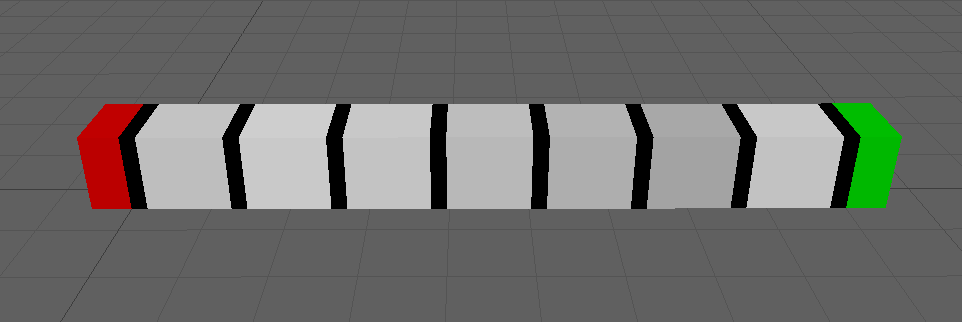 Result of stacking together various sized pieces Result of stacking together various sized pieces