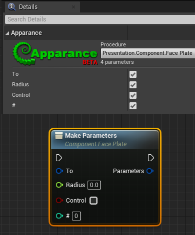 Selection of parameter set type
