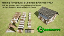 Medieval building construction timelapse
