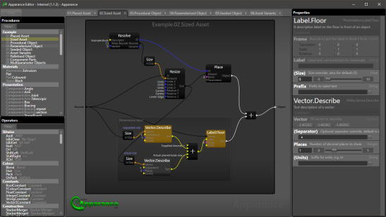 The Apparance Node-graph Editor