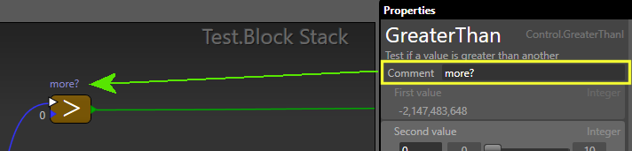 Adding a comment to a node