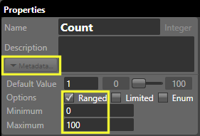 Count input metadata