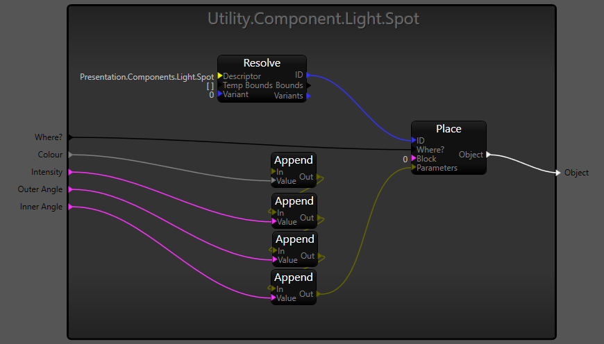 Example showing how to pass parameters to an Actor Component